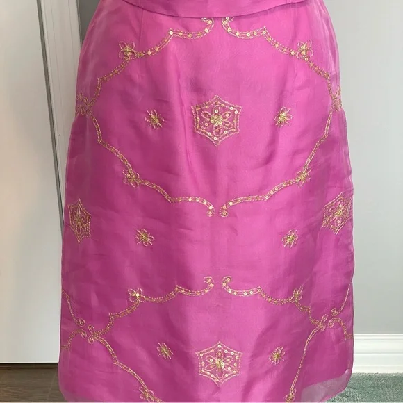 Ann Taylor Vintage, 100% Silk 3pcs Evening Wear (w/Matching Shawl) Size:  2 - Picture 5 of 15
